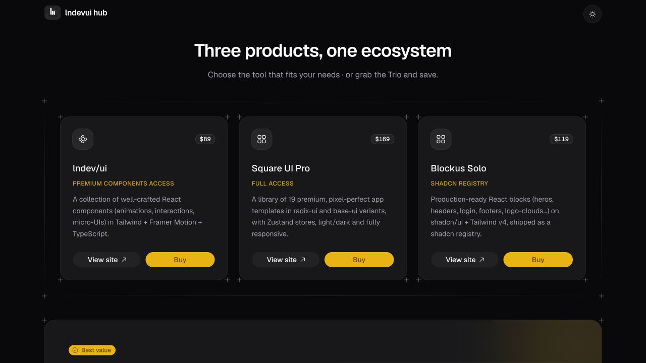 lndev/ui front page